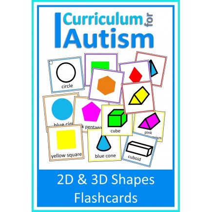 2D and 3D Shapes Flash Cards